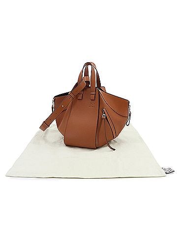 Loewe LOEWE Hammock Small 2-way Handbag Shoulder Bag Leather Brown Silver Hardware (view 2)