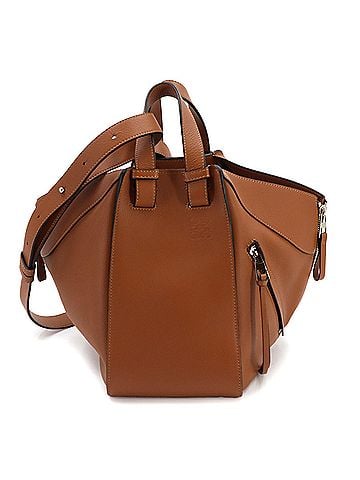 Loewe LOEWE Hammock Small 2-way Handbag Shoulder Bag Leather Brown Silver Hardware (view 1)