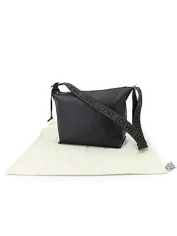 Loewe Loewe Cubi Crossbody Bag, Leather, Black, B906K70X13, Silver Hardware (view 2)