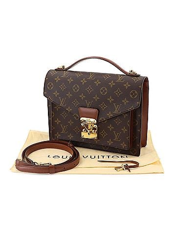Louis Vuitton Louis Vuitton Monogram Monceau 28 2-way Hand/Shoulder Handbag Leather M51185 Brown Epi (view 2)
