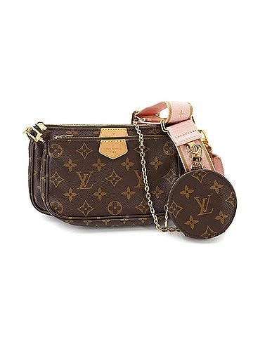 Louis Vuitton Louis Vuitton Monogram Multi Pochette Accessoires Shoulder Handbag Rose Clair M44840 RFID (view 1)