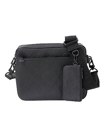 Louis Vuitton Louis Vuitton Monogram Shadow Trio Shoulder Handbag Noir M46602 RFID Messenger (view 1)
