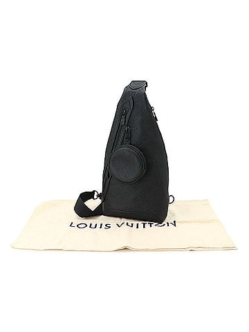 Louis Vuitton Louis Vuitton Monogram Shadow Duo Sling Bag Body Handbag Leather Noir M21890 RFID Slingbag (view 2)