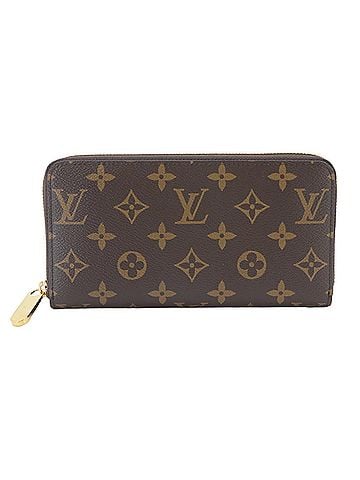 Louis Vuitton Louis Vuitton Monogram Zippy Wallet Round Long Brown M42616 RFID (view 1)