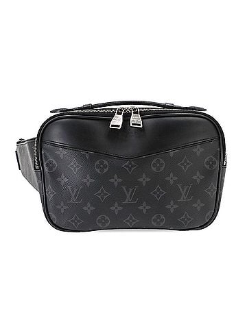 Louis Vuitton Louis Vuitton Monogram Eclipse Bumbag Waist Body Handbag M42906 Silver Hardware (view 1)