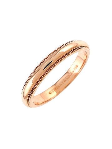 Tiffany & Co. Tiffany &amp; Co. Milgrain 1 Ring, 18K PG Pink Gold 750, Together Ring (view 1)