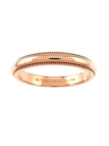 Tiffany & Co. Tiffany &amp; Co. Milgrain 1 Ring, 18K PG Pink Gold 750, Together Ring (view 2)