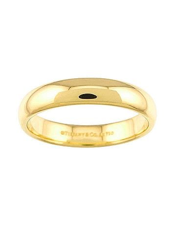 Tiffany & Co. Tiffany &amp; Co. Forever Band 2 Ring, 4.5mm wide, 18K YG Yellow Gold 750. (view 2)