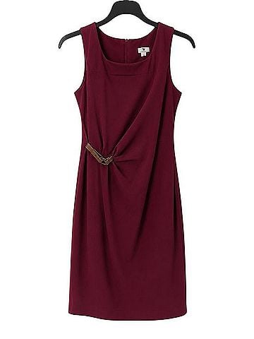 Worthington Sleeveless Twist-Front Sheath Dress Casual Dress (view 1)