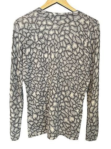 J. McLaughlin Printed Fitted Button Cuff Knit Pullover Sweater (view 2)