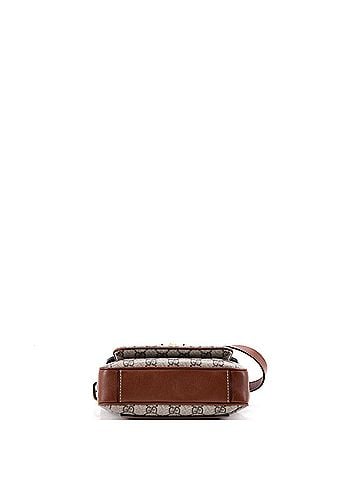 Gucci Padlock Front Pocket Flap Shoulder Bag GG Coated Canvas and Leather Mini (view 2)
