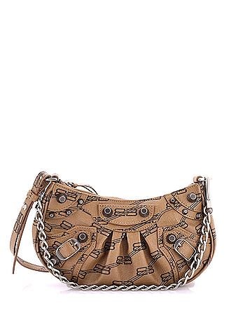 Balenciaga Le Cagole Giant Studs Shoulder Bag BB Monogram Coated Canvas Mini (view 1)