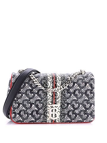 Burberry Lola Shoulder Bag Quilted Printed Leather Small (view 1)