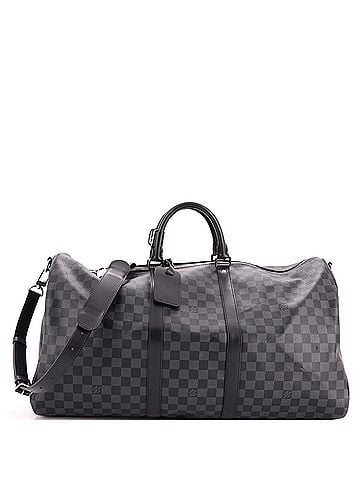 Louis Vuitton Keepall Bandouliere Bag Damier Graphite 55 (view 1)