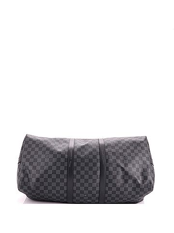 Louis Vuitton Keepall Bandouliere Bag Damier Graphite 55 (view 2)