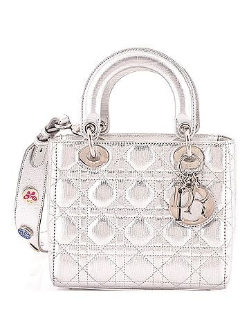 Christian Dior My ABCDior Lady Dior Bag Metallic Cannage Quilt Leather (view 1)
