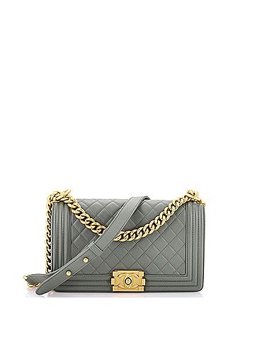 Chanel Boy Flap Bag Quilted Calfskin Old Medium (view 1)
