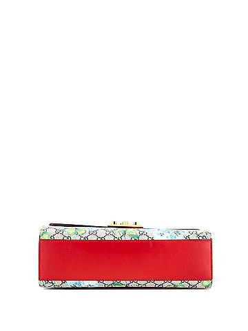 Gucci Padlock Shoulder Bag Blooms Print GG Coated Canvas Medium (view 2)