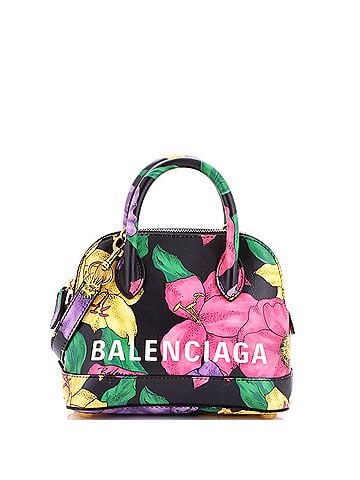 Balenciaga Logo Ville Bag Printed Leather XXS (view 1)
