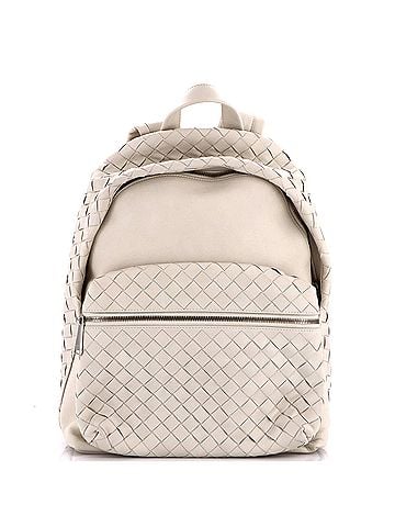 Bottega Veneta Front Pocket Weave Backpack Intrecciato Nappa Medium (view 1)
