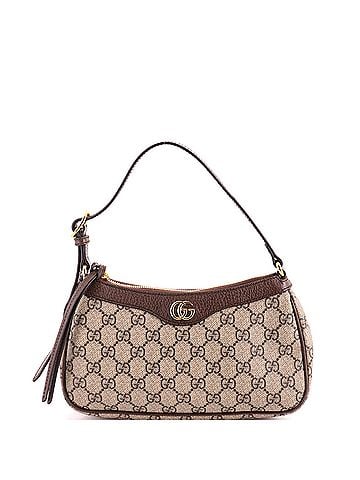 Gucci Ophidia Zip Pochette Shoulder Bag GG Coated Canvas with Leather Small (view 1)
