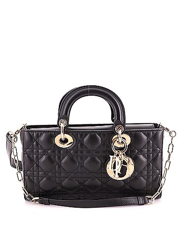 Christian Dior Lady D-Joy Bag Cannage Quilt Lambskin Medium (view 1)