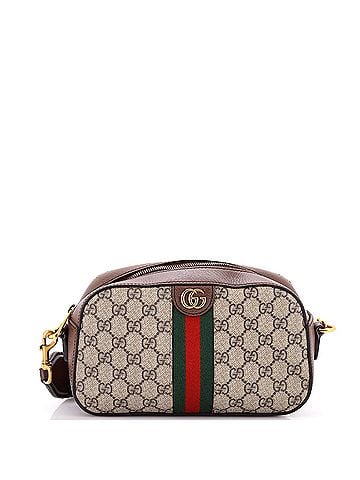 Gucci Ophidia Convertible Camera Bag GG Coated Canvas with Leather Small (view 1)