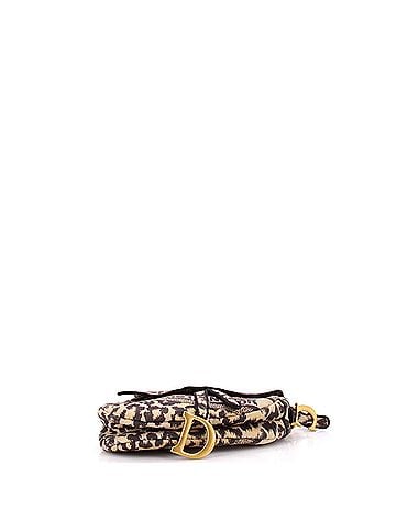 Christian Dior Saddle Handbag Mizza Embroidered Canvas Medium (view 2)