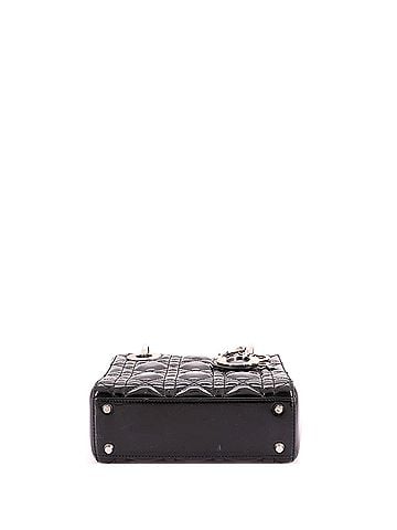 Christian Dior Lady Dior Bag Cannage Quilt Patent Mini (view 2)