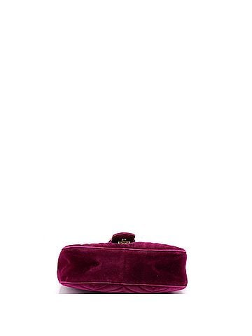 Gucci GG Marmont Flap Bag Matelasse Velvet Small (view 2)