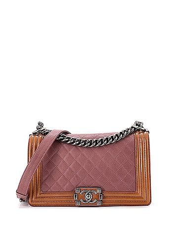 Chanel Boy Flap Bag Quilted Calfskin Old Medium (view 1)