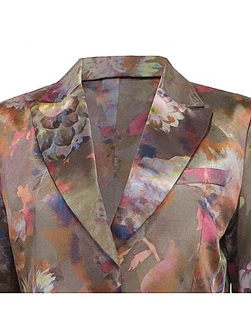 ETRO Etro Floral-Print Single-Breasted Blazer in Multicolor Cotton (view 2)