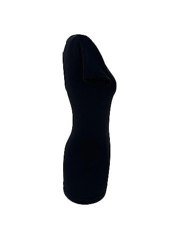 Helmut Lang Helmut Lang Asymmetrical Cutout Seamless Top in Black Nylon (view 2)