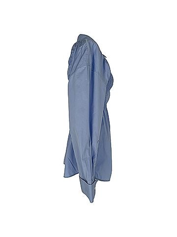 Alexander Wang Alexander Wang Smocked Bodice Shirt in Light Blue Cotton (view 2)