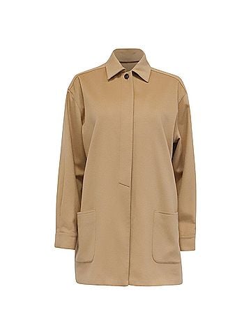 Loro Piana Loro Piana Oversize Jacket with Pockets in Beige Cashmere (view 1)