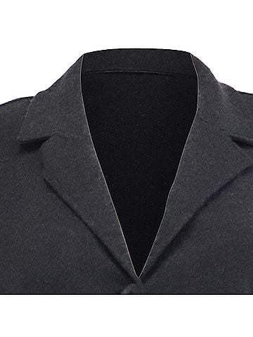 Loro Piana Loro Piana Single-Breasted Blazer with Pockets in Dark Grey Cashmere (view 2)