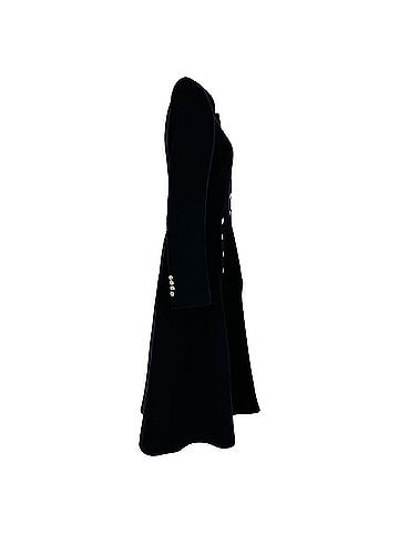 Alexander McQueen Alexander Mcqueen Military Cutaway Coat in Black Wool (view 2)