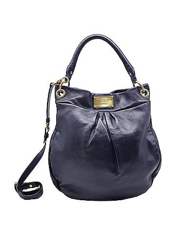 Marc Jacobs Marc By Marc Jacobs Classic Q Hillier Hobo Bag in Navy Blue Leather (view 1)