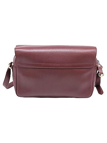 Cartier Cartier Must de Cartier Flap Shoulder Bag in Burgundy Leather (view 2)