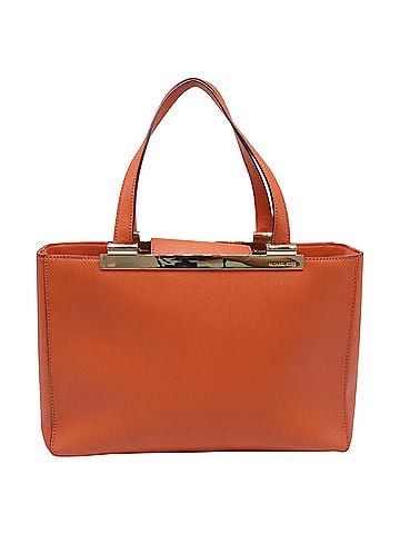 Michael Kors Michael Kors Tilda Tote Bag in Orange Leather (view 2)