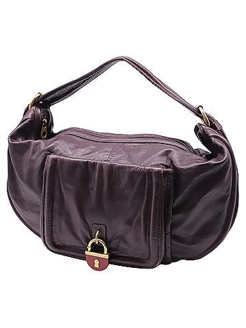 Marc Jacobs Marc by Marc Jacobs Padlock Hobo Bag in Burgundy Leather (view 1)