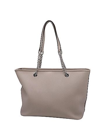 Michael Kors Michael Kors Jet Set Travel Tote Bag in Beige Leather (view 2)