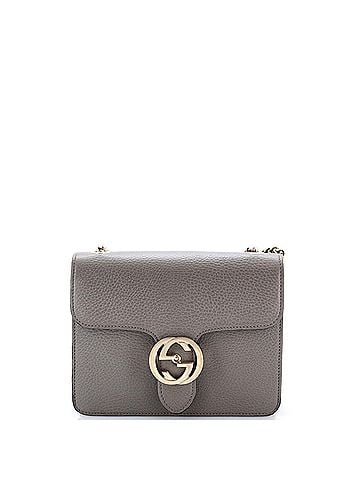 Gucci Interlocking Shoulder Bag Leather Small (view 1)