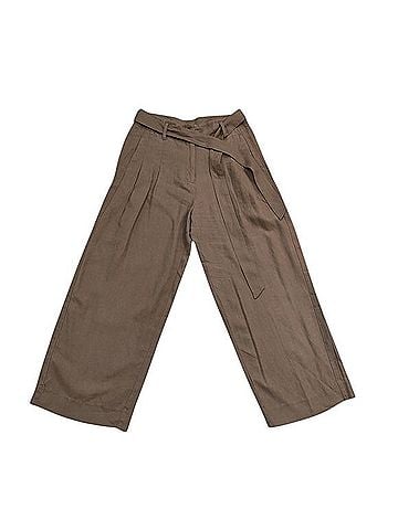 Chico's Fly Front Pleated Linen Pants Linen Pants (view 1)