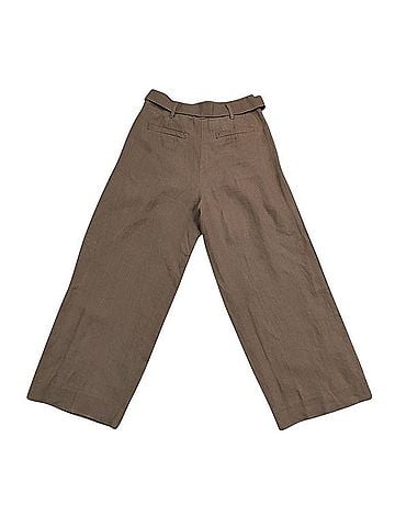 Chico's Fly Front Pleated Linen Pants Linen Pants (view 2)