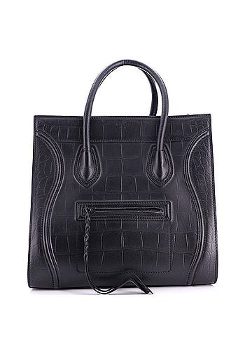 Céline Phantom Bag Crocodile Embossed Leather Medium (view 1)