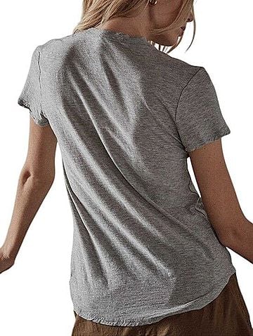 James Perse Sheer Slub Crew Neck Tee Short Sleeve T-Shirt (view 2)