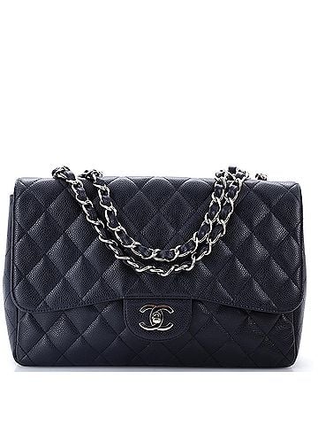 Chanel Classic Single Flap Bag Quilted Caviar Jumbo (view 1)