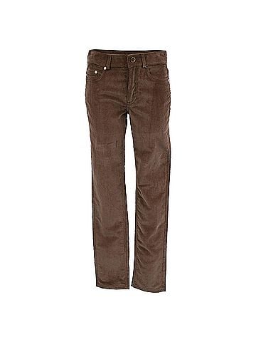 Loro Piana Loro Piana Straight-Leg Trousers in Brown Corduroy (view 1)