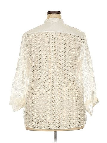 Theory Theory 3/4 Sleeve Blouse (view 2)